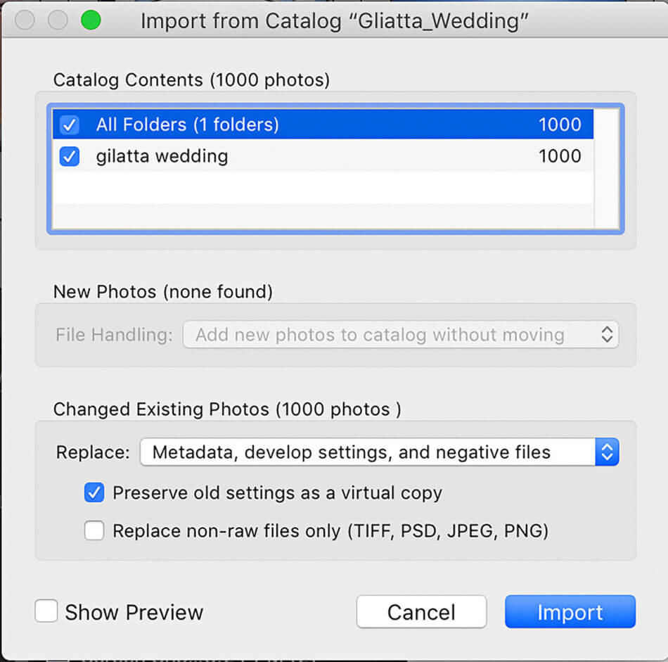 How to Import Files From Another Catalog in Lightroom Evolve Edits